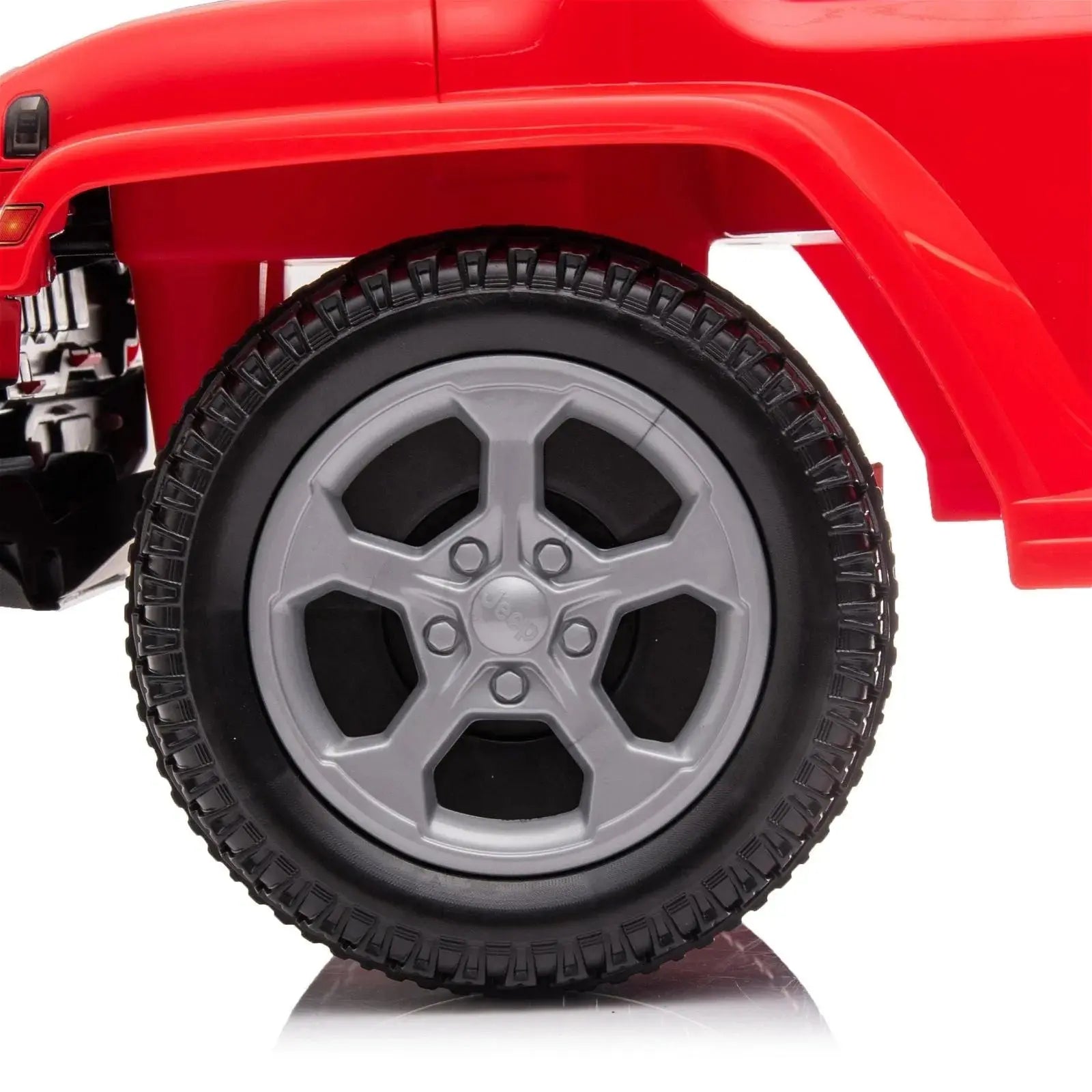  Freddo Jeep Rubicon Foot to Floor Ride-on for Toddlers - Red - Bonton