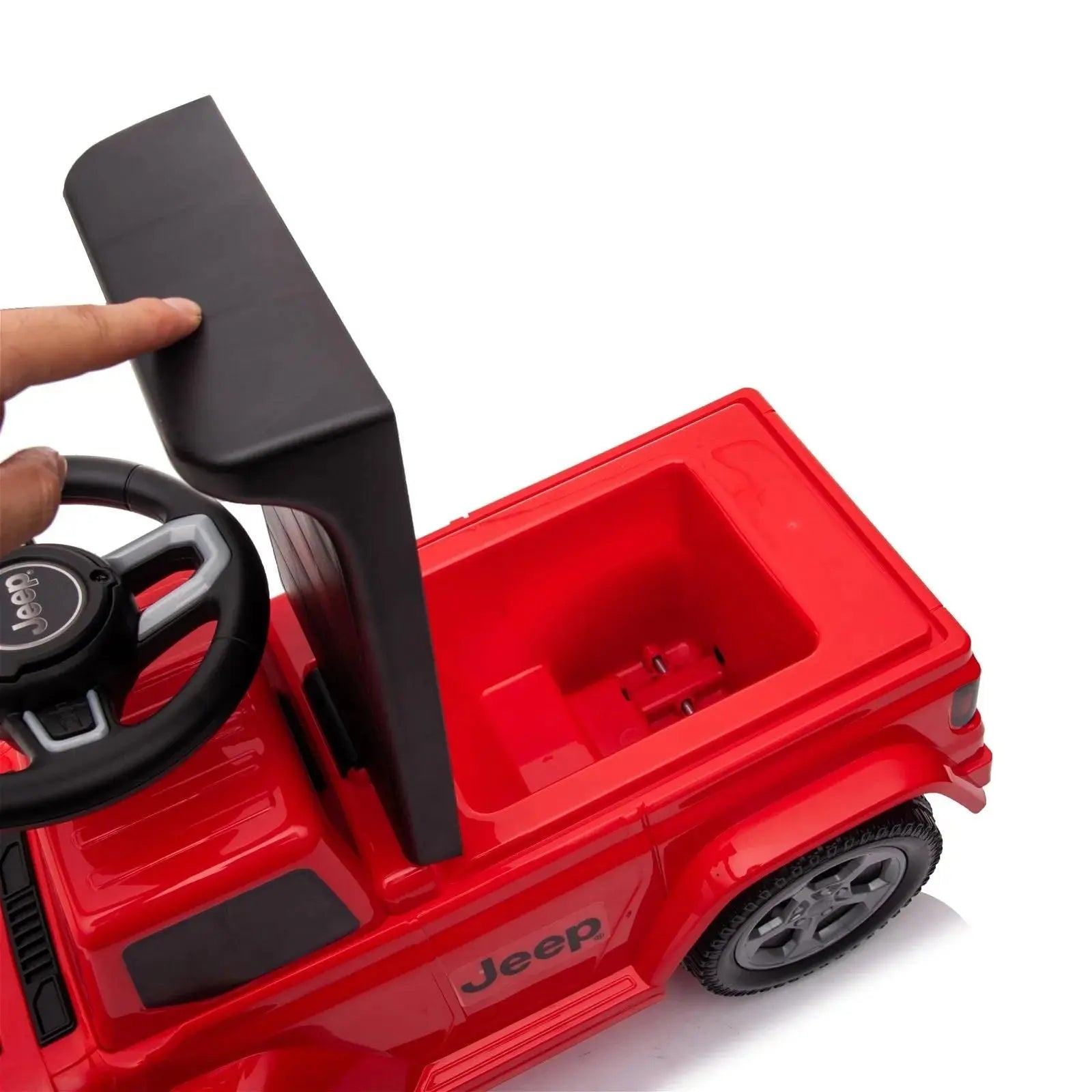  Freddo Jeep Rubicon Foot to Floor Ride-on for Toddlers - Red - Bonton