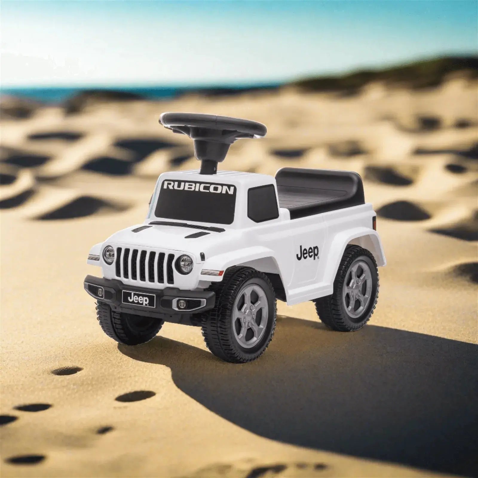  Freddo Jeep Rubicon Foot to Floor Ride-on for Toddlers - Red - Bonton