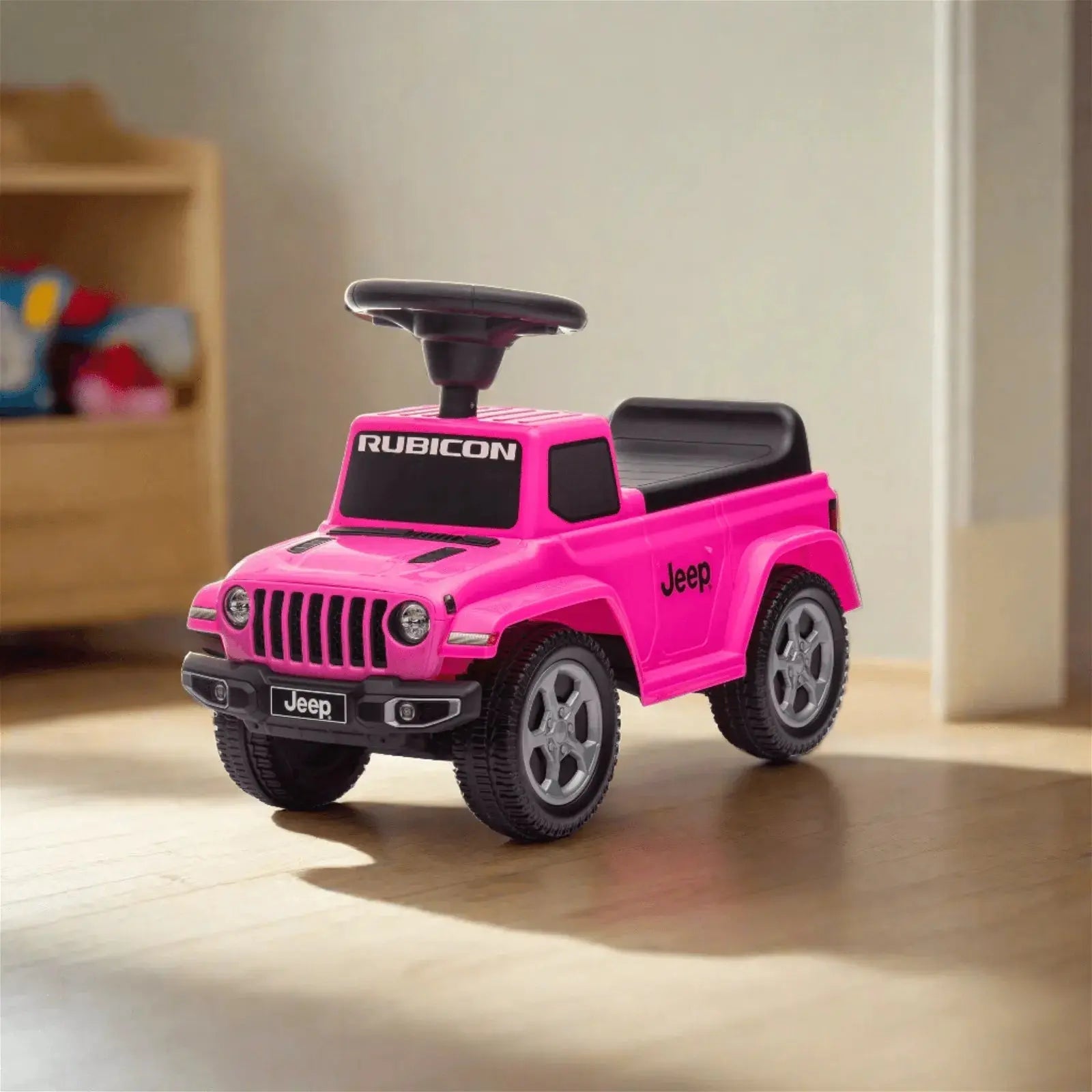 Freddo Jeep Rubicon Foot to Floor Ride-on for Toddlers - Red - Bonton