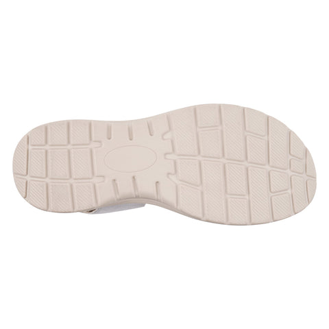 Women's Judy Silver Velcro Comfort Flat Sandals