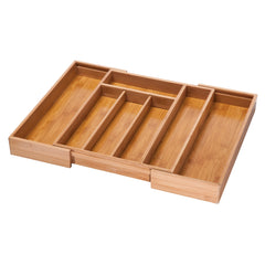 Bamboo Cutlery Tray Expandable