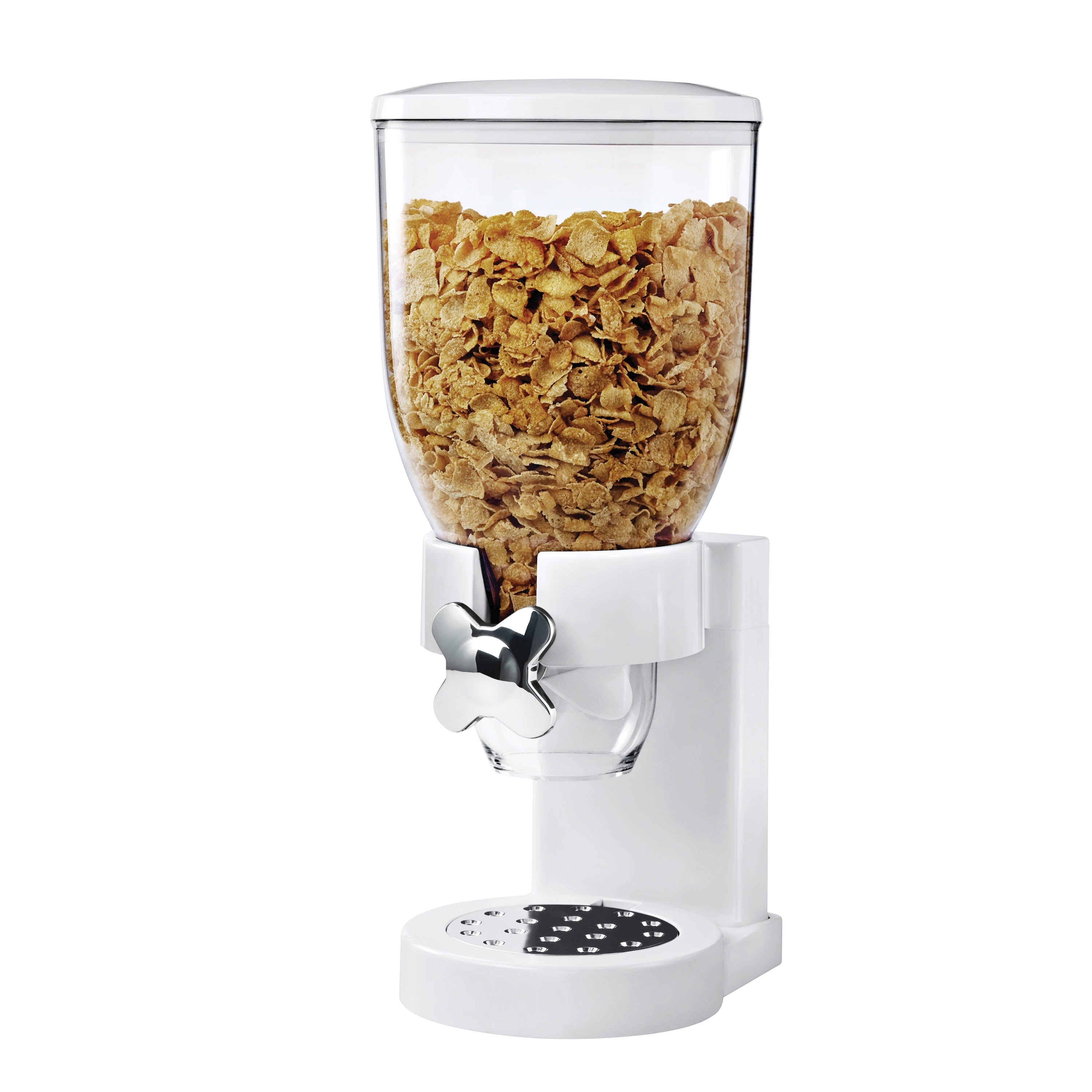  Honey-Can-Do Cereal Dispenser with Portion Control - Silver - Bonton