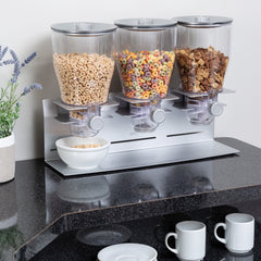 Triple Canister Commercial Cereal Dispenser