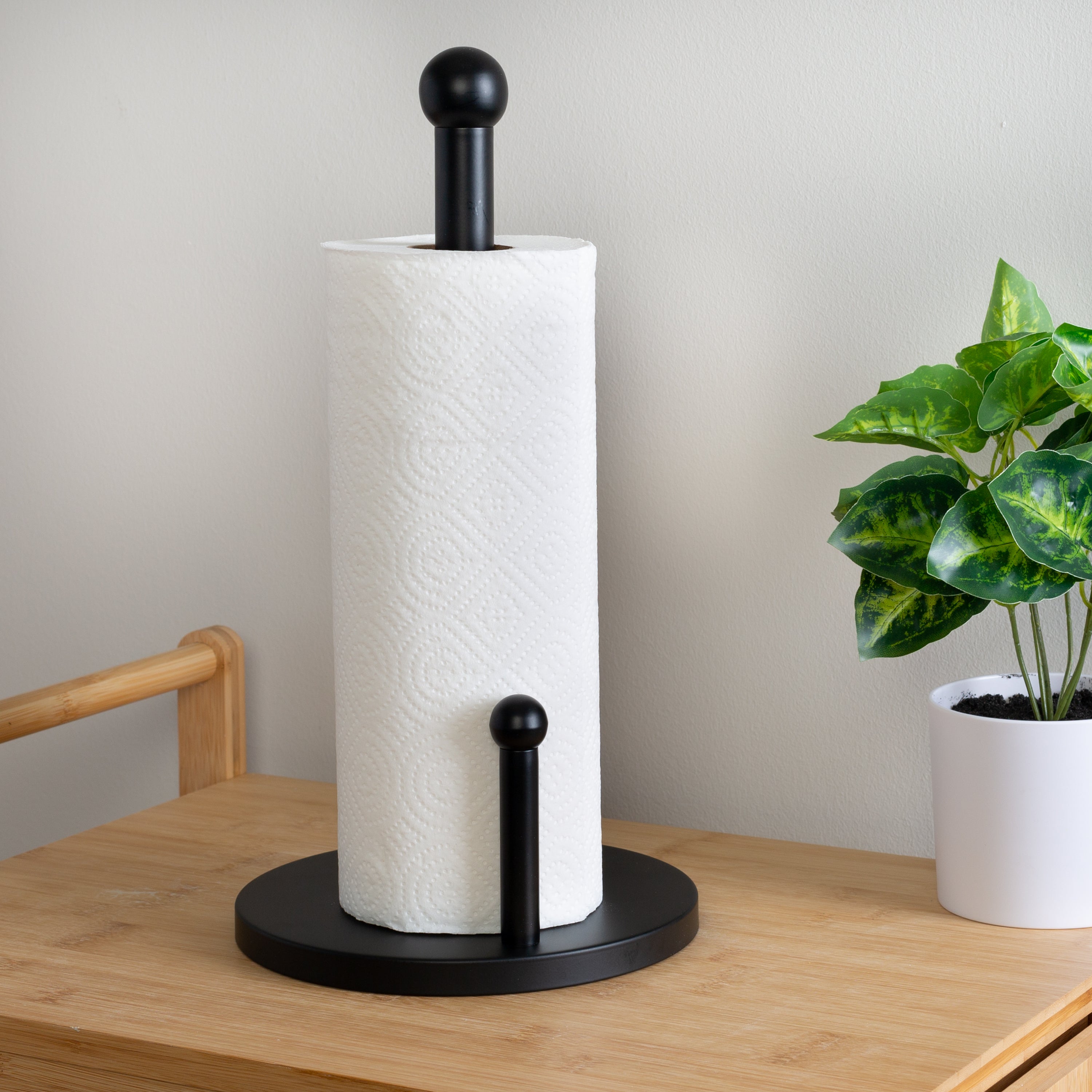  Honey-Can-Do Paper Towel Holder - Black - Bonton