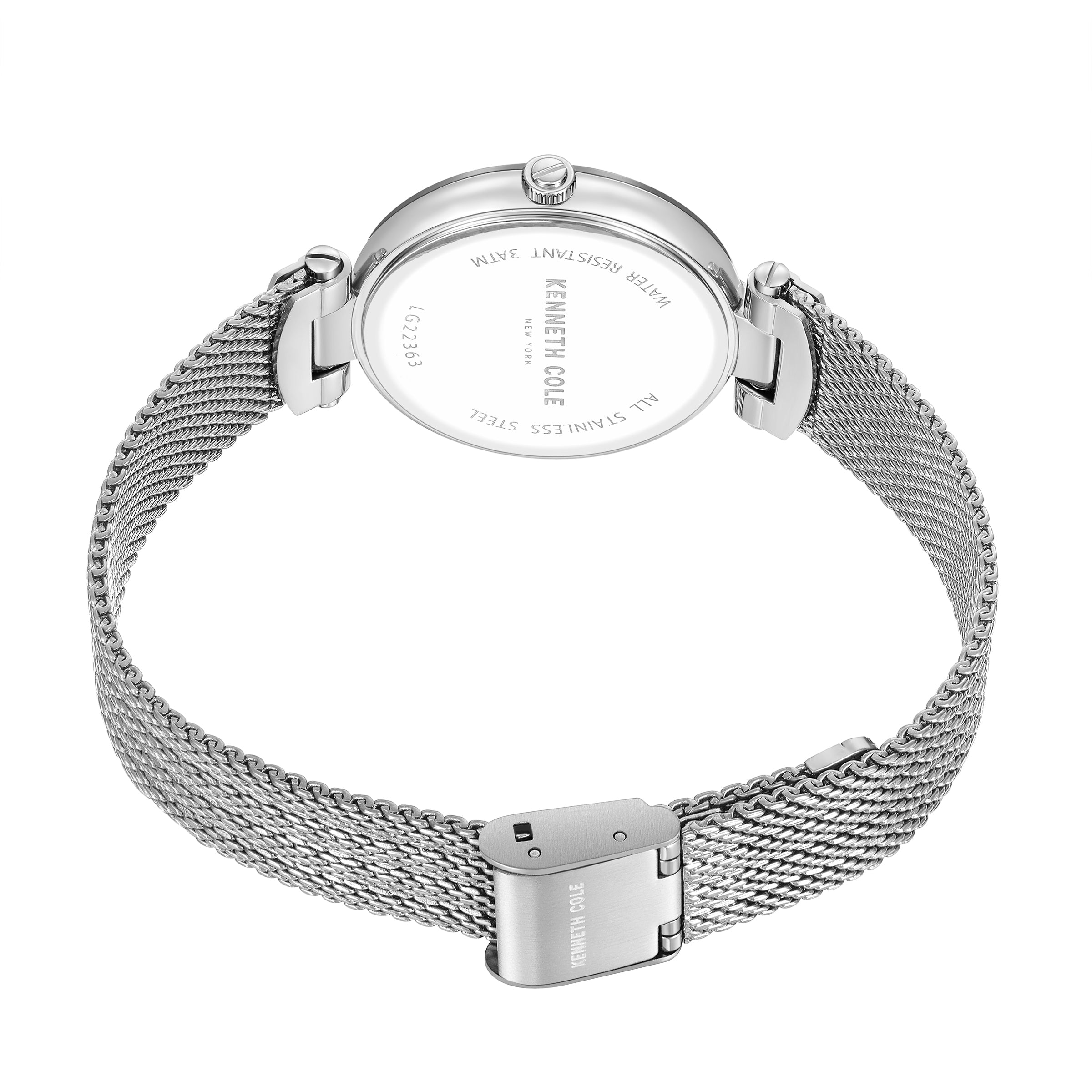  Ladies Diamond Dial Watch - Silver - Bonton