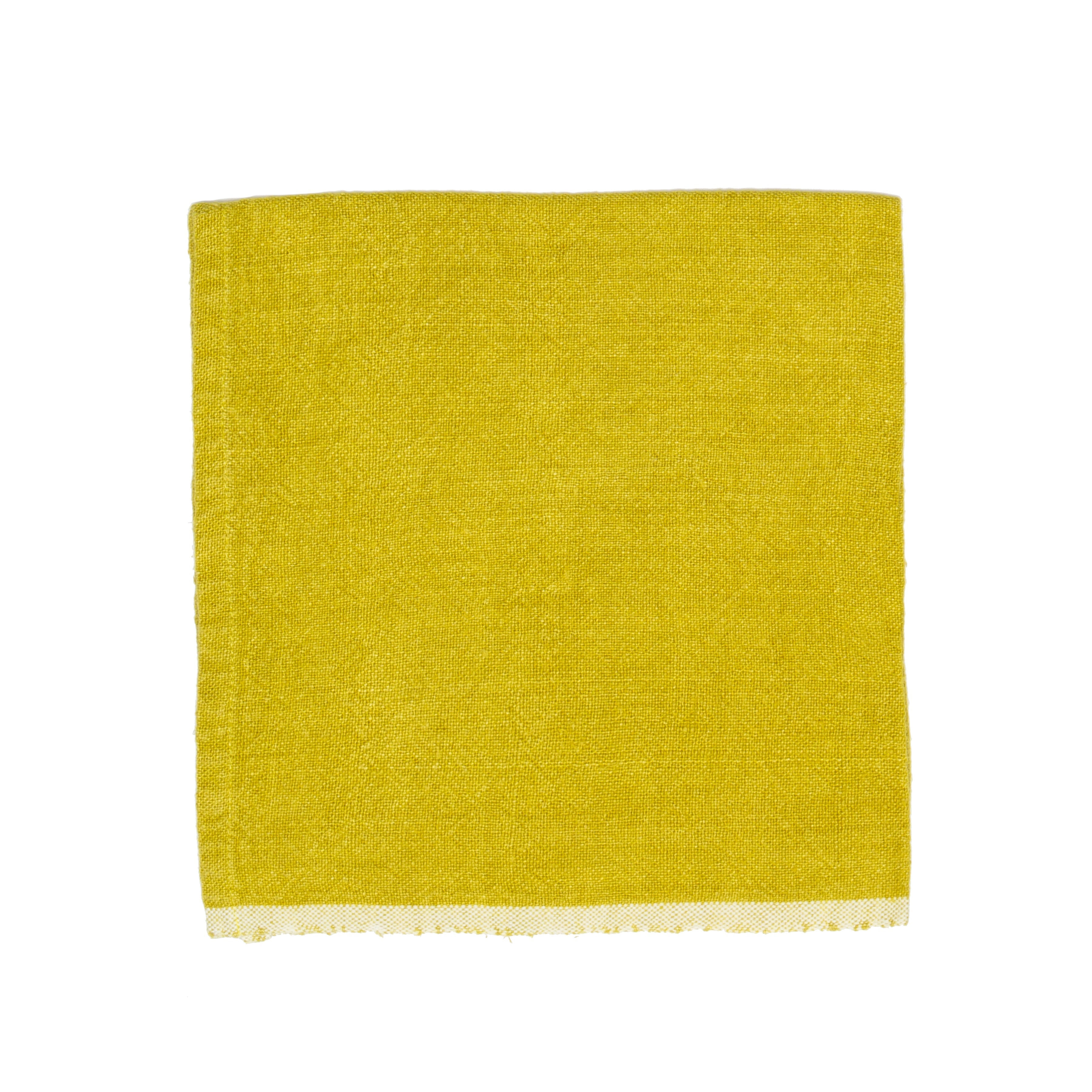  Caravan Chunky Linen Napkins, Set of 4 - Moss Green - Bonton