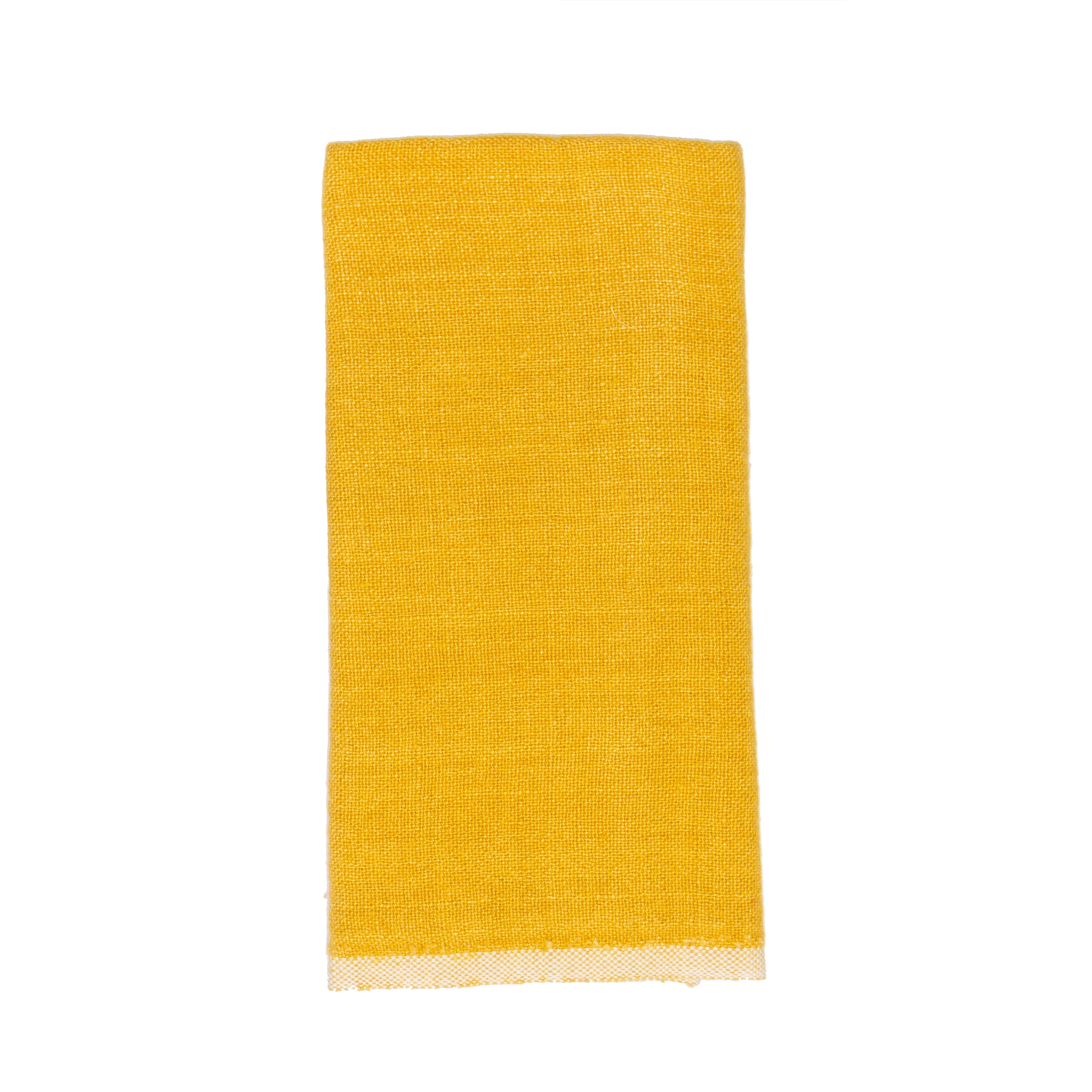  Caravan Chunky Linen Towels, Set of 2 - Moss Green - Bonton