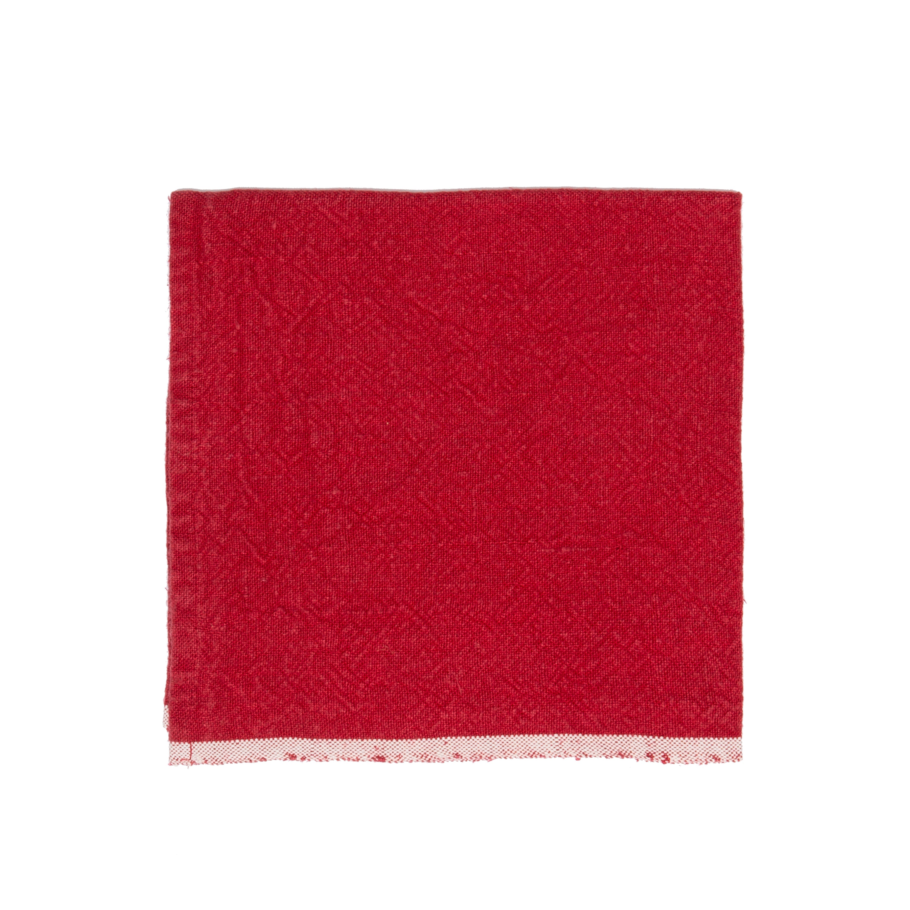  Caravan Chunky Linen Napkins, Set of 4 - Moss Green - Bonton