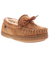 Classic Kids Moc with suede upper and fur lining Chestnut