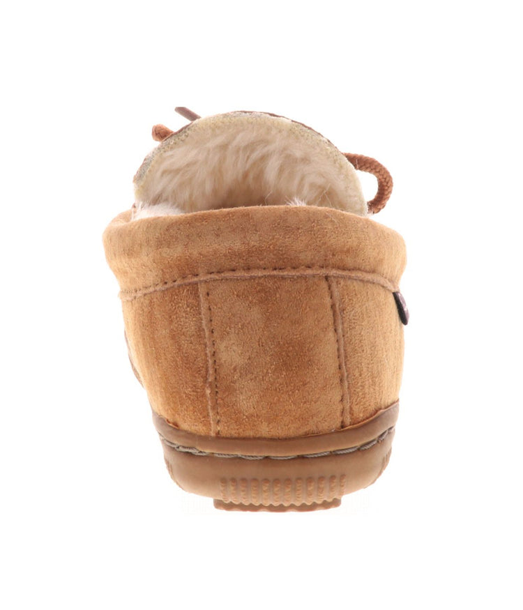 Classic Kids Moc with suede upper and fur lining Chestnut