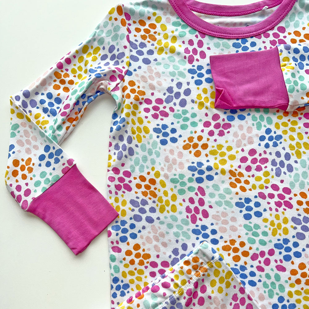  Laree + Co. Korrie Dots Bamboo 2-Piece Long Sleeve Set - 2T - Bonton