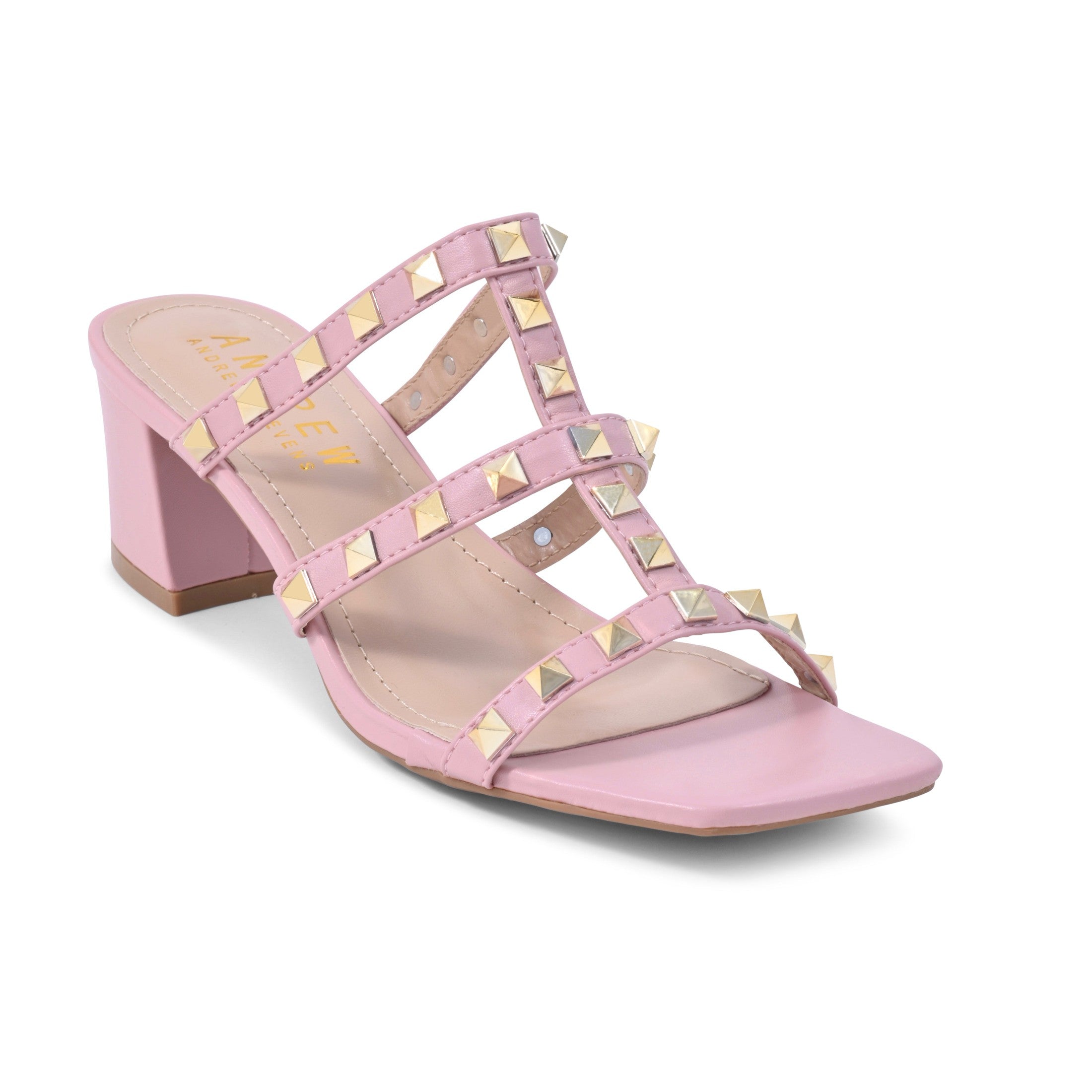  Andrew By Andrew Stevens Women's Kali Sandals - Pink - Bonton