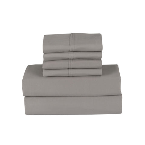Bamboo 6 Piece 1800 Thread Count Smart Pocket Ultra Soft Luxury Sheet Set