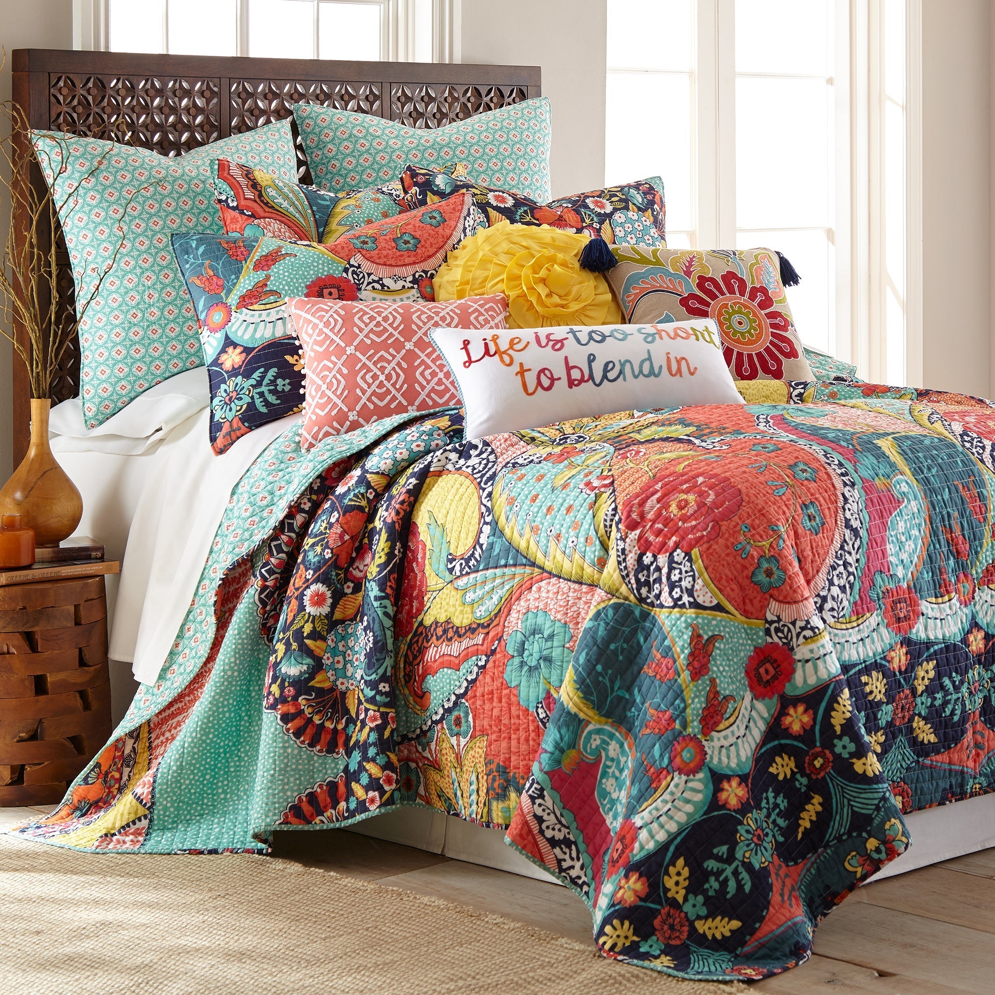  Levtex Home Jules Reversible Quilt Set - Multi - Bonton