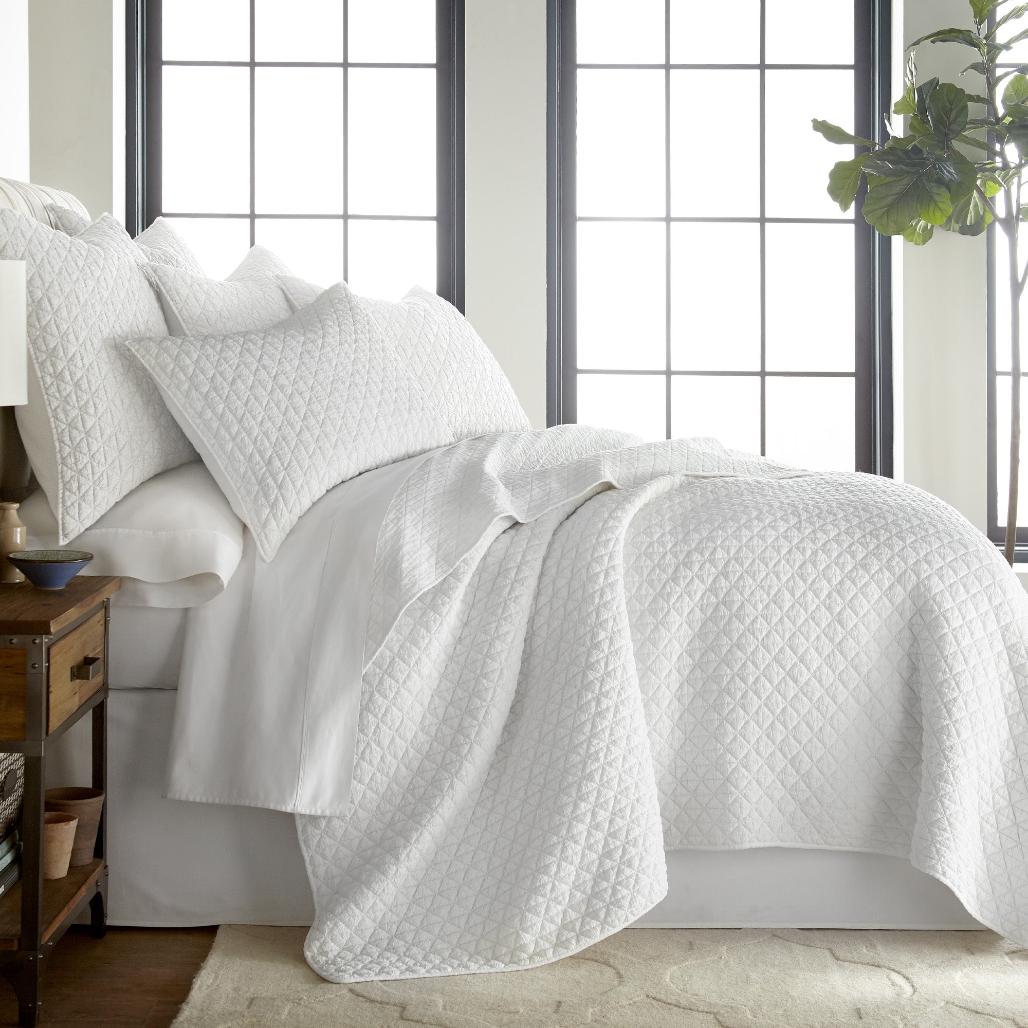  Levtex Home Rowan Quilt Set - White - Bonton