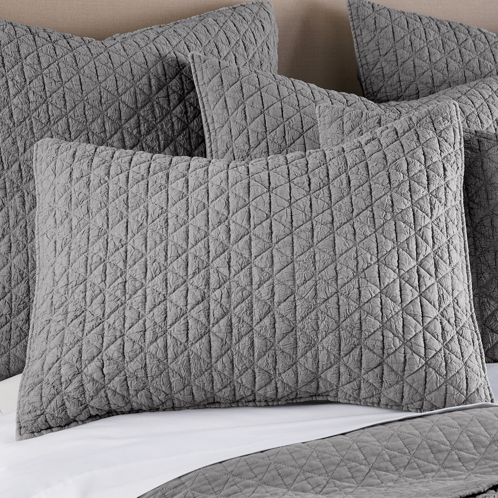  Levtex Home Rowan Quilt Set - Grey - Bonton