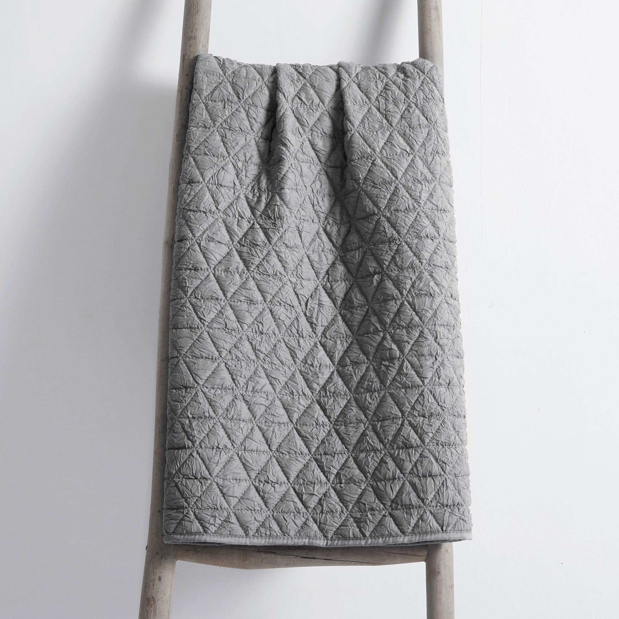  Levtex Home Rowan Reversible Quilted Throw - Grey - Grey - Bonton