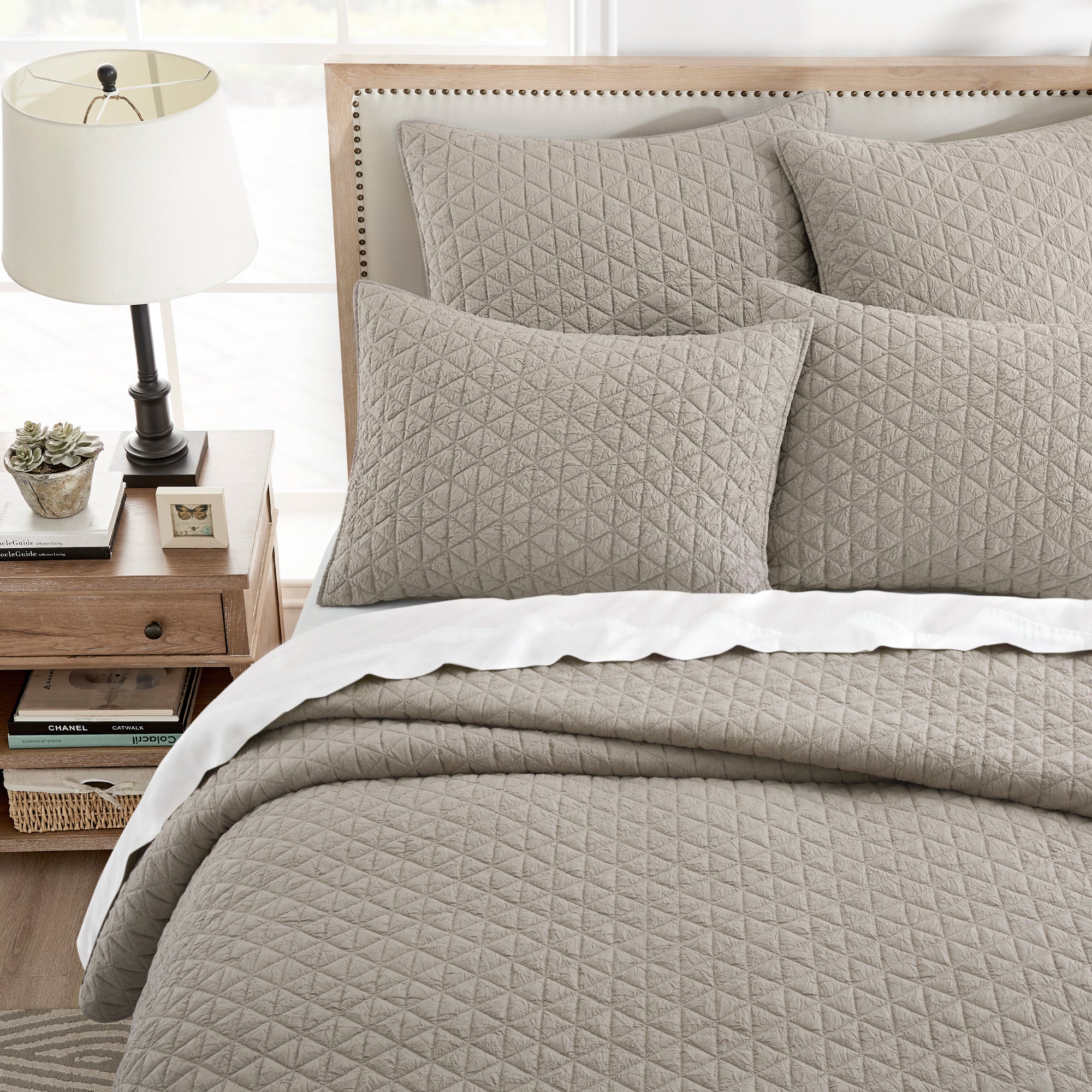  Levtex Home Rowan Quilt Set - Grey - Bonton