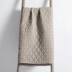 Rowan Reversible Quilted Throw - Tan