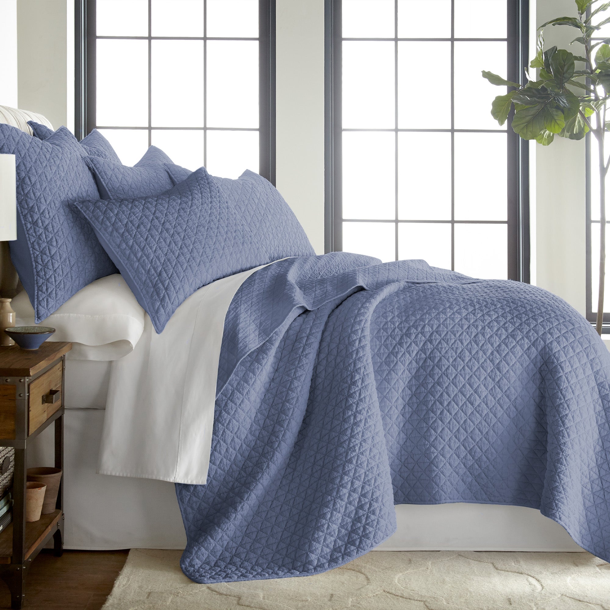  Levtex Home Rowan Quilt Set - Grey - Bonton