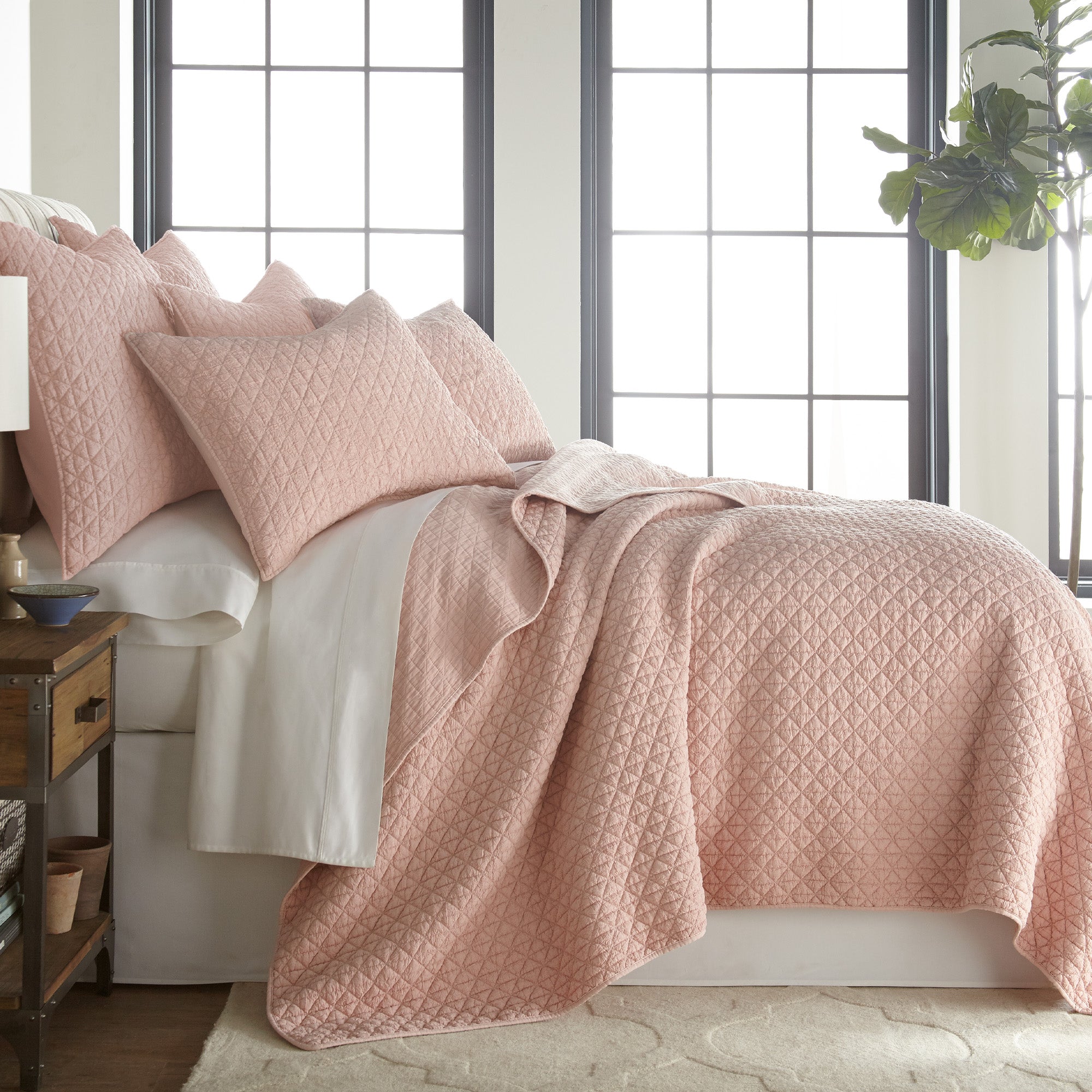  Levtex Home Rowan Quilt Set - Grey - Bonton