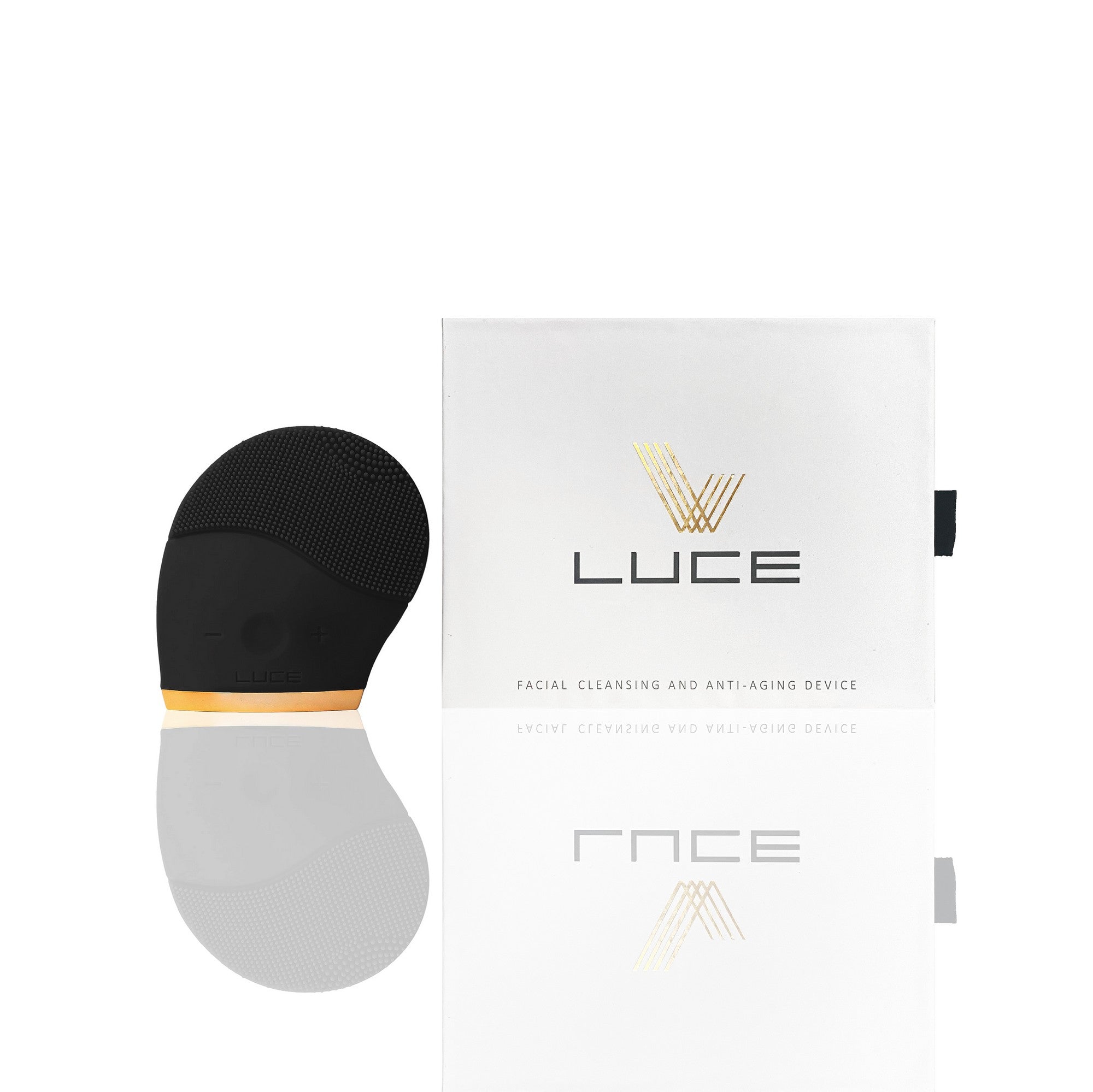  LUCE180 FACIAL CLEANSING AND ANTI-AGING DEVICE- BLACK - Black - Bonton