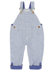 Classic Stripe Denim Overalls