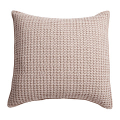 Mills Waffle Square Pillow Taupe