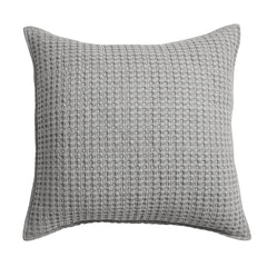 Mills Waffle Square Pillow Taupe