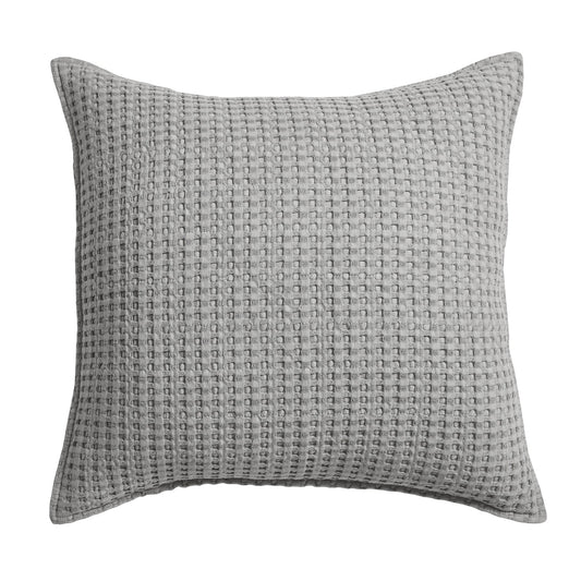 Mills Waffle Square Pillow Clay