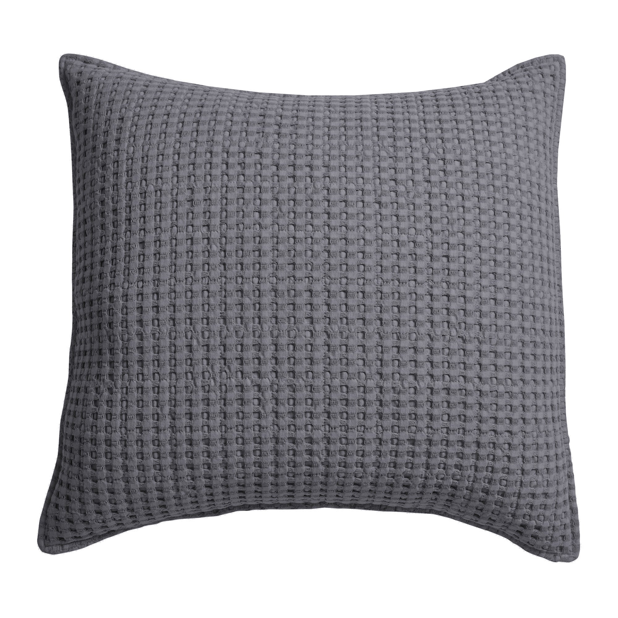  Levtex Home Mills Waffle Square Pillow Navy - Navy - Bonton