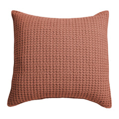 Mills Waffle Square Pillow Blush