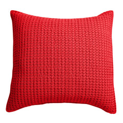 Mills Waffle Square Pillow Clay