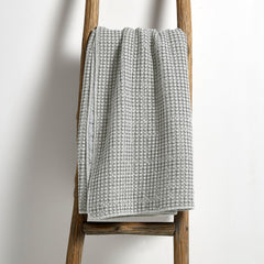 Mills Waffle Quilted Throw Grey