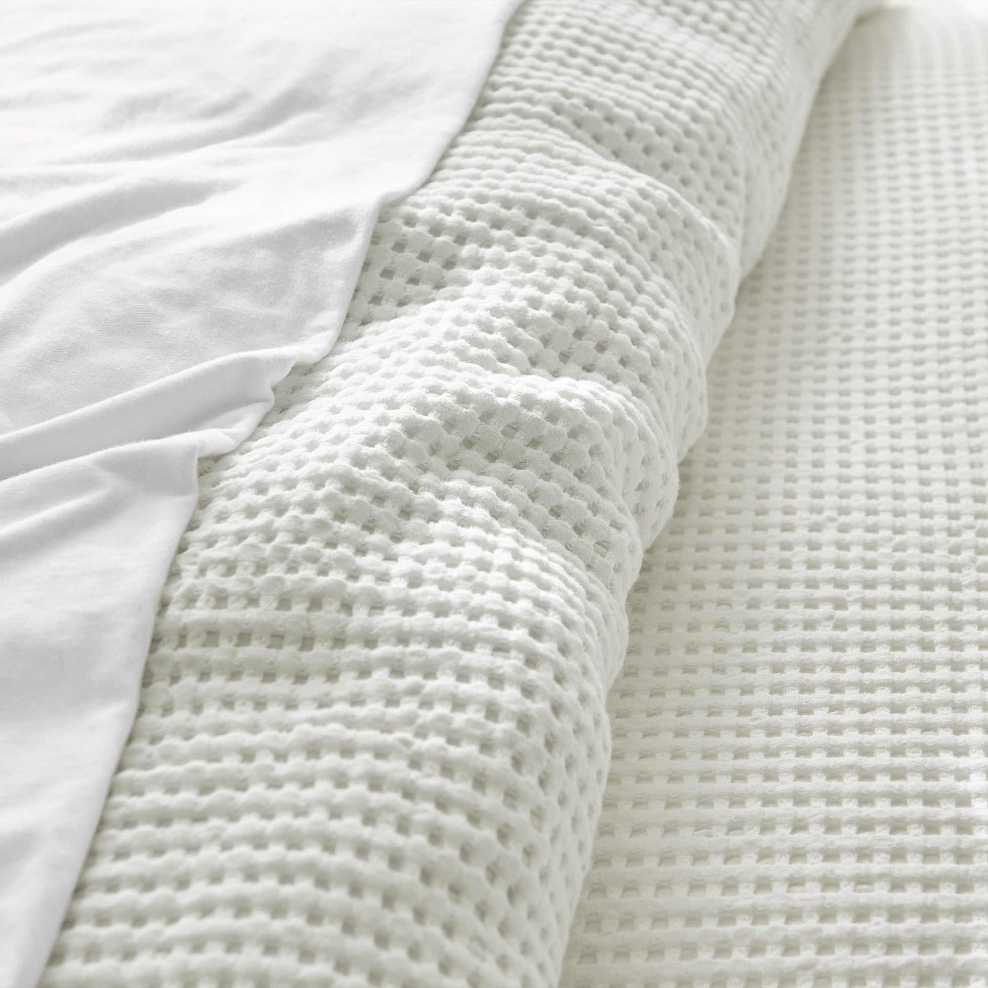  Levtex Home Mills Waffle Duvet Set - Cream - Bonton