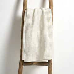 Mills Waffle Quilted Throw Grey