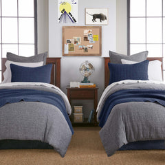 Mills Waffle Quilt Set Navy