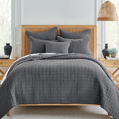 Mills Waffle Euro Sham Set of 2 Grey