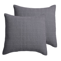 Mills Waffle Euro Sham Set of 2 Taupe