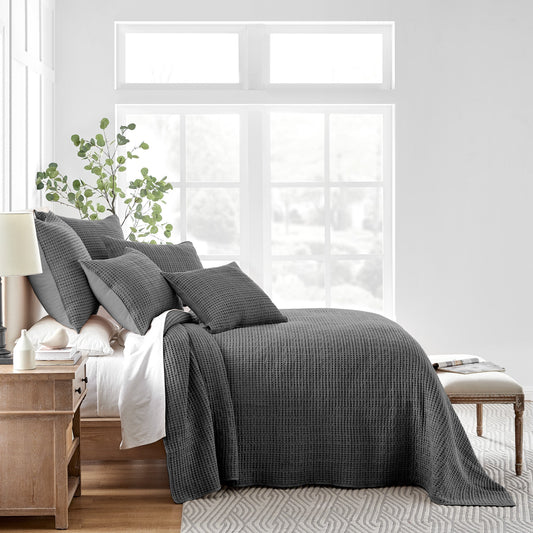 Mills Waffle Bedspread Set