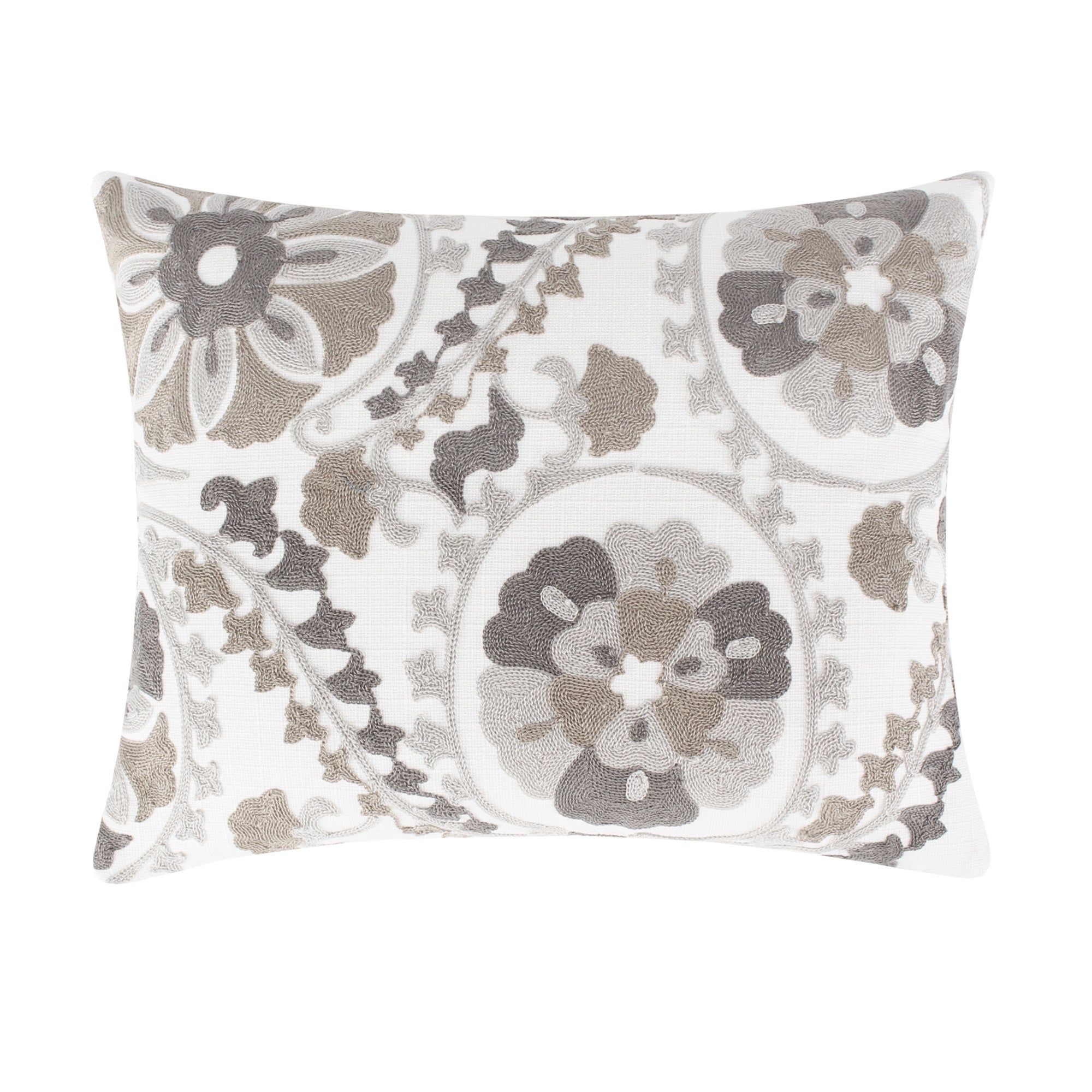  Levtex Home Mills Crewel Suzani Pillow - Taupe - Bonton