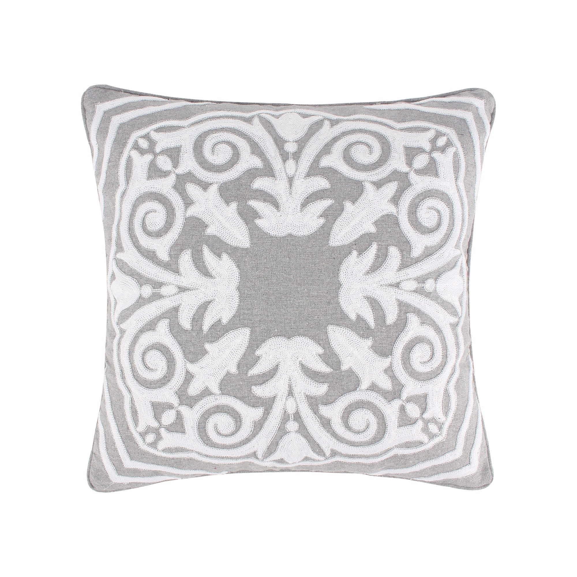  Levtex Home Mills Medallion Pillow - Grey - Bonton