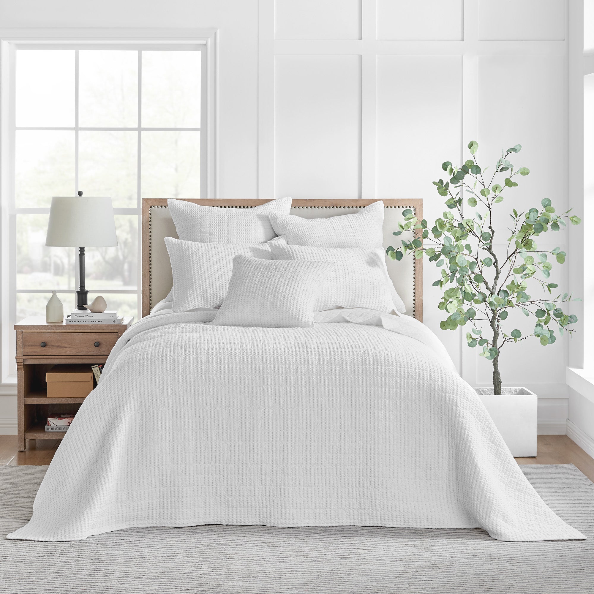  Levtex Home Mills Waffle Bedspread Set - White - Bonton