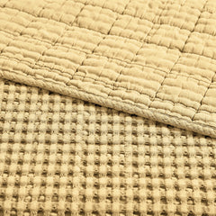 Mills Waffle Quilted Throw White