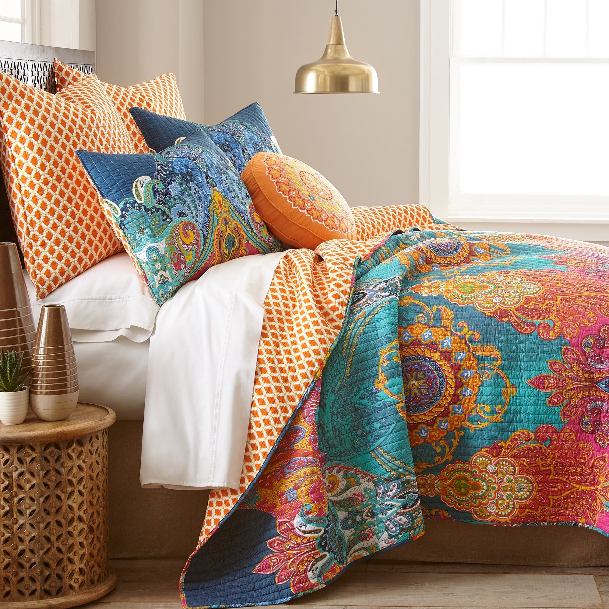  Levtex Home Mackenzie Reversible Quilt Set - Multi - Bonton