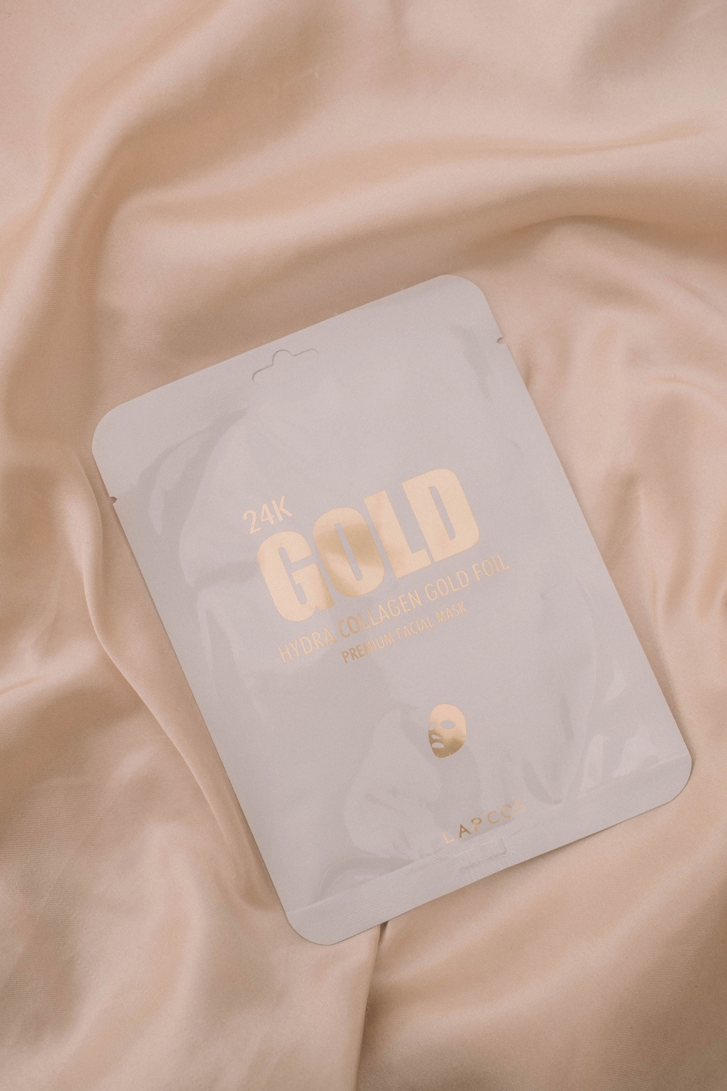  LAPCOS 24K Gold Foil Premium Collagen Face Mask by LAPCOS - 5-Pack - Bonton