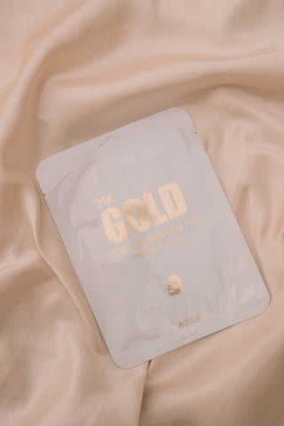 LAPCOS 24K GOLD FACE MASK with Collagen Hydrogel Facial Mask