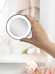 Lighted Compact Mirror & Suction Cups