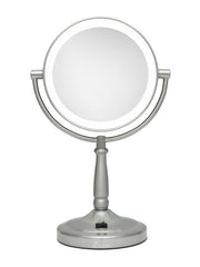 Lighted Makeup Mirror with 10X/1X Magnification & Cordless